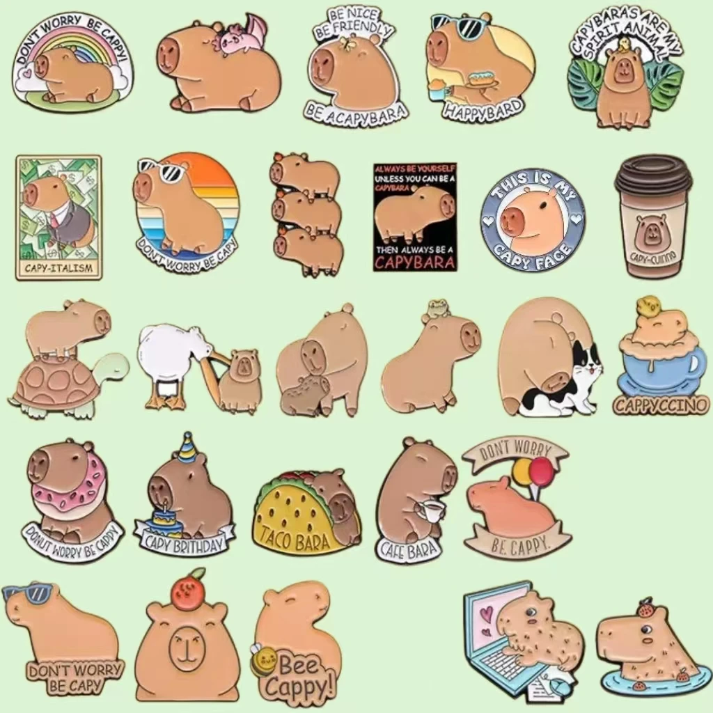 Эмалированная брошь в виде животных