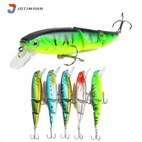 new minnow fishing lure multi section artificial bionic bait wobblers crankbaits spinning lures sinking sea bass fishing tackle