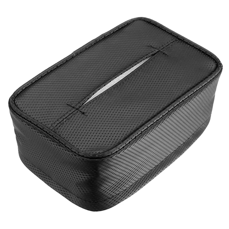 

Strong Magnetic Ceiling Car Drawer Paper Box Carbon Fiber Leather Creative Car Tissue Bag Creative Supplies For Car