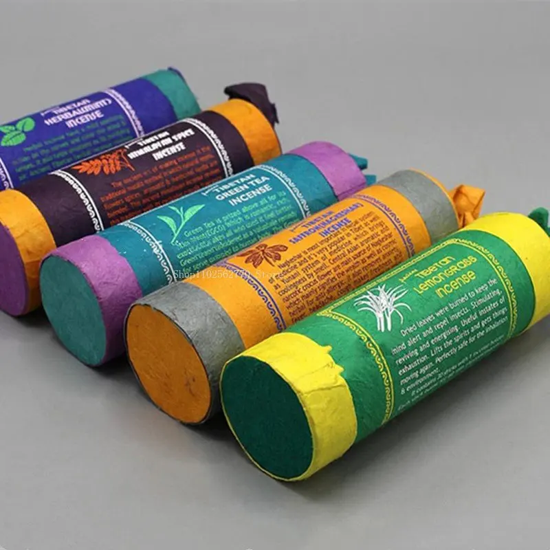 Непальская короткая трубка натурального цвета 11 5 см тибетская нить для