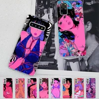 pink girl phone case for samsung s21 a10 for redmi note 7 9 for huawei p30pro honor 8x 10i cover