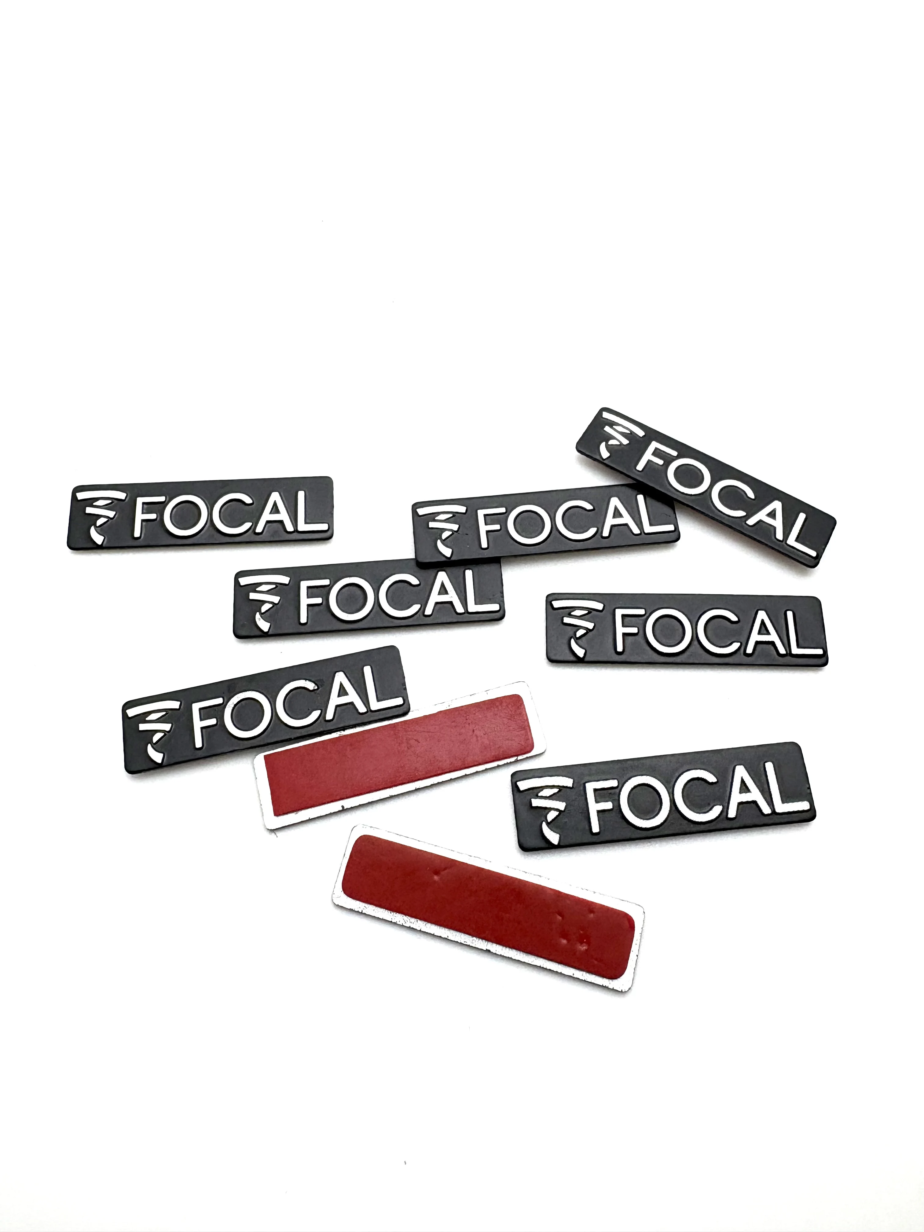 Фото Наклейки-эмблемы FOCAL для автомобильных Hi-Fi динамиков (5, 10, 20 шт.) – аксессуары для стайлинга №4