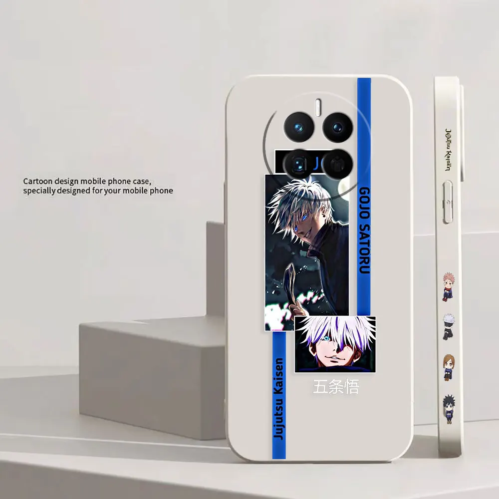 Satoru Gojo Jujutsu Kaisen Phone Case For Huawei MATE 10 20 20X 30 40 50 P20 P30 P40 P50 P60 PRO PLUS Colour Liquid Case Funda