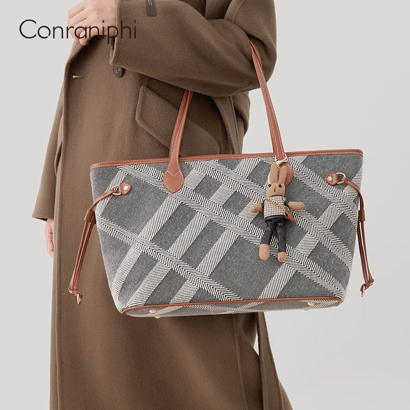 Conraniphi Tote Bags Large Microfiber Purses and Handbags for Women Top Handle Shoulder Satchel Composite Bags