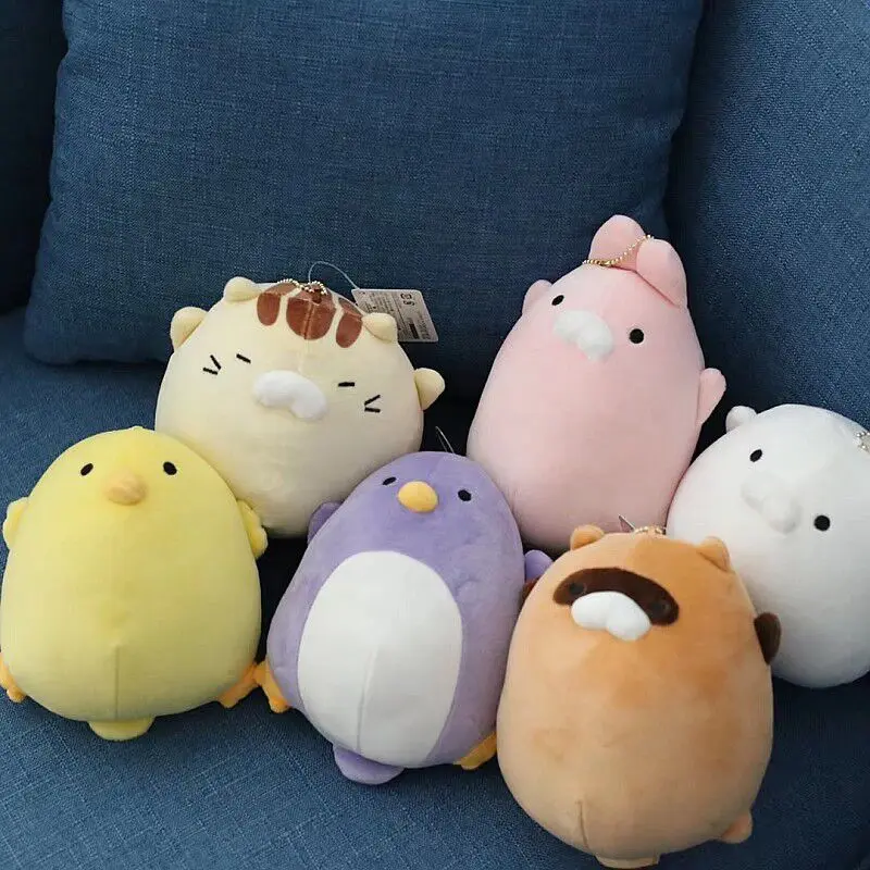 

Плюшевая кукла 15 см, кошка, пингвин, енот