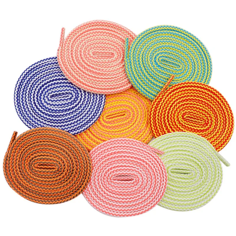 

Круглая веревка Coolstring 5 мм из полиэстера с двойными цветами, разноцветные кроссовки, обувные шнурки, легкая завязка, индивидуальные кружева ...