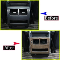 for range rover sport 2014 2018 abs plastic rear row ac vent cover carbon fiber style