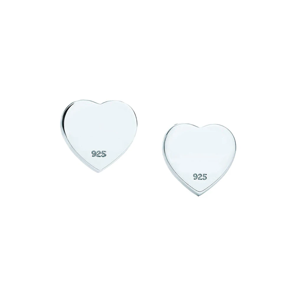 

Женские классические серьги в форме сердца, из серебра 100% пробы