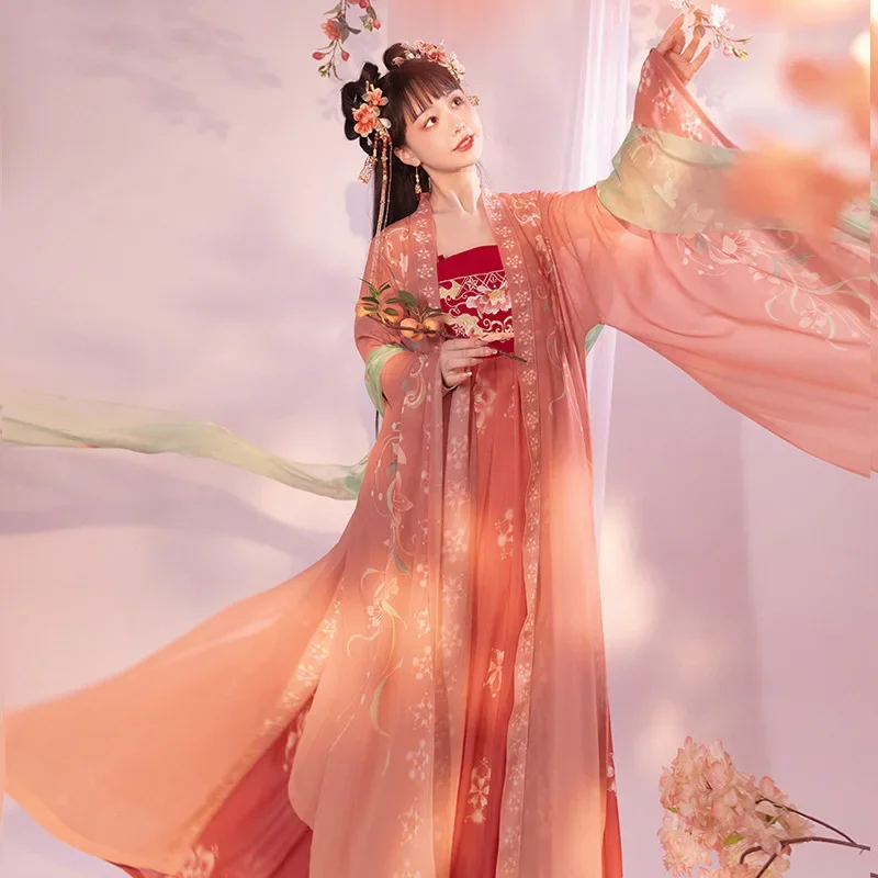 NT188 Новая женская оригинальная рубашка Hanfu длиной до груди с большими рукавами и