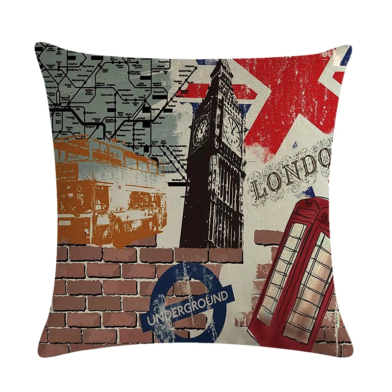 Роскошный чехол для подушки живописный парижские наволочки подушек чехлы