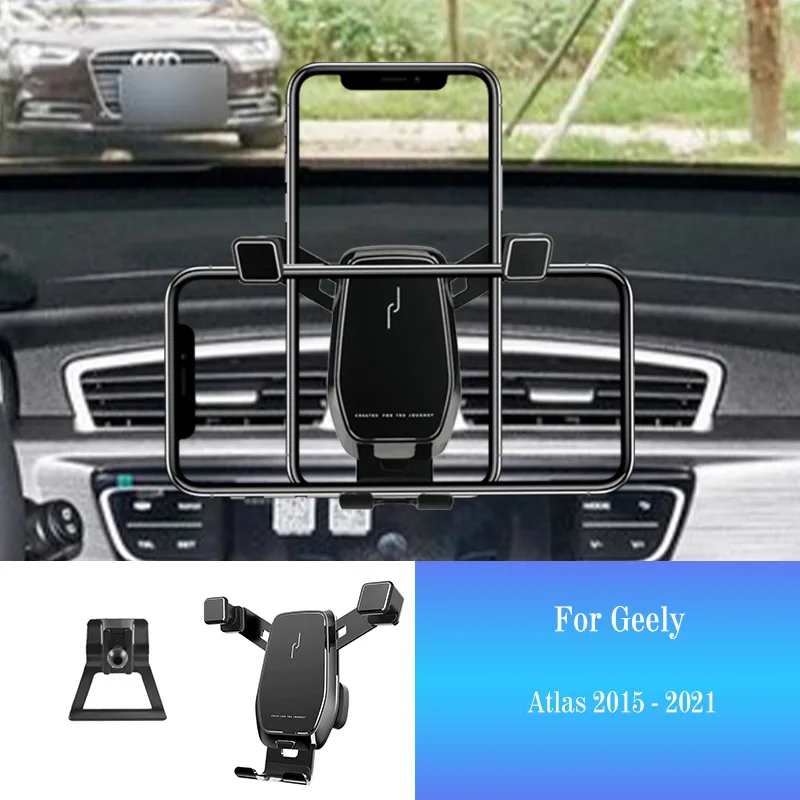 

Автомобильный держатель для мобильного телефона для Geely Atlas 2020-2021, крепление для смартфона, автомобильный Стайлинг, кронштейн, GPS-подставка, ...
