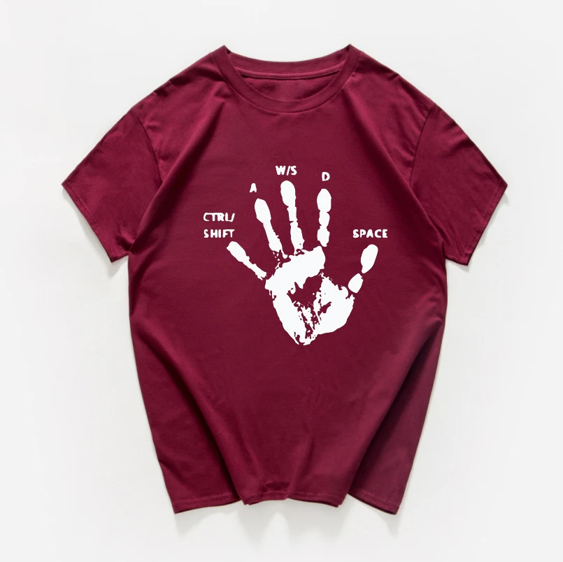 Креативная игровая футболка с пальцами новинка видеоигры саркастическая