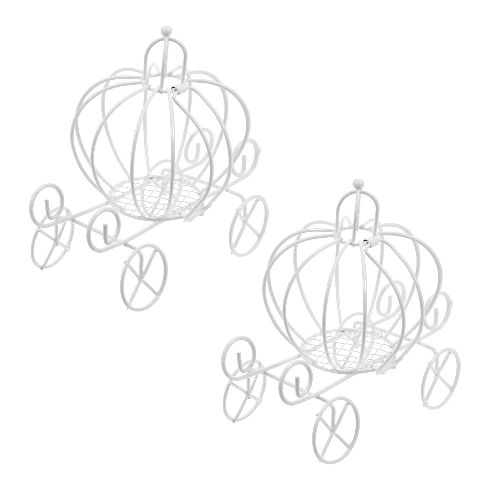 2 шт. серебряная коляска в виде тыквы железная коробка конфет изысканная тележка