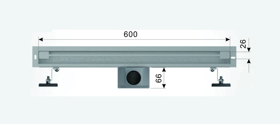 

Настенный Слив для пола, 60 см, 24 дюйма, встраиваемый в стену слив из нержавеющей стали для ванной и душа, сифон с большим трафиком, дезодорирование