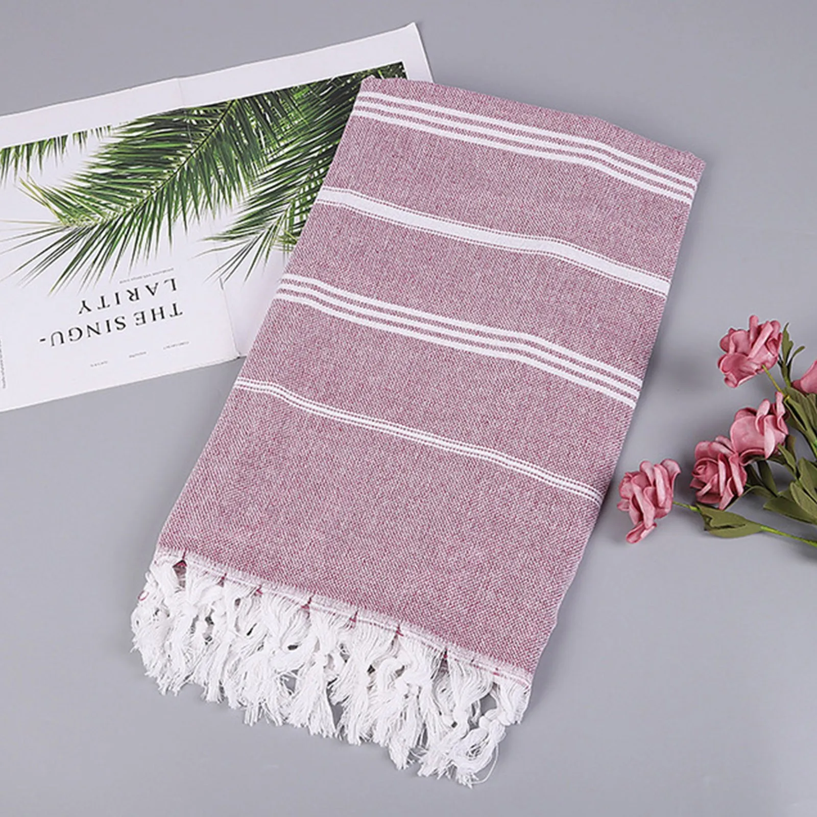 

Microfiber Beach Towel Soft And Highly Absorbent Bathroom Bathroom Towel Set with Bath Mat Decor Towels Light Pink Bath Towels