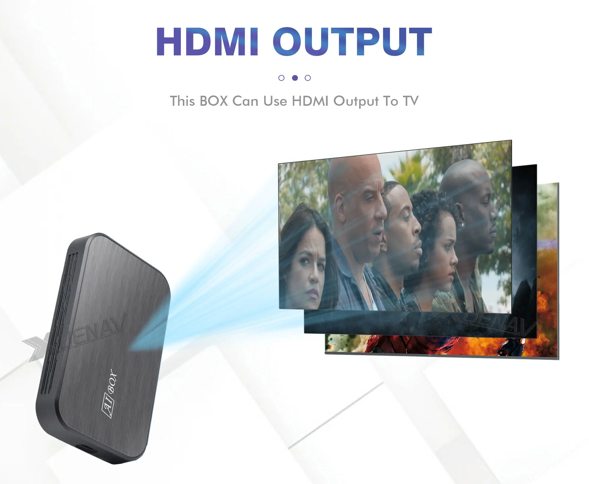 Автомобильный мультимедийный плеер с поддержкой подголовника HDMI AI Navi Box