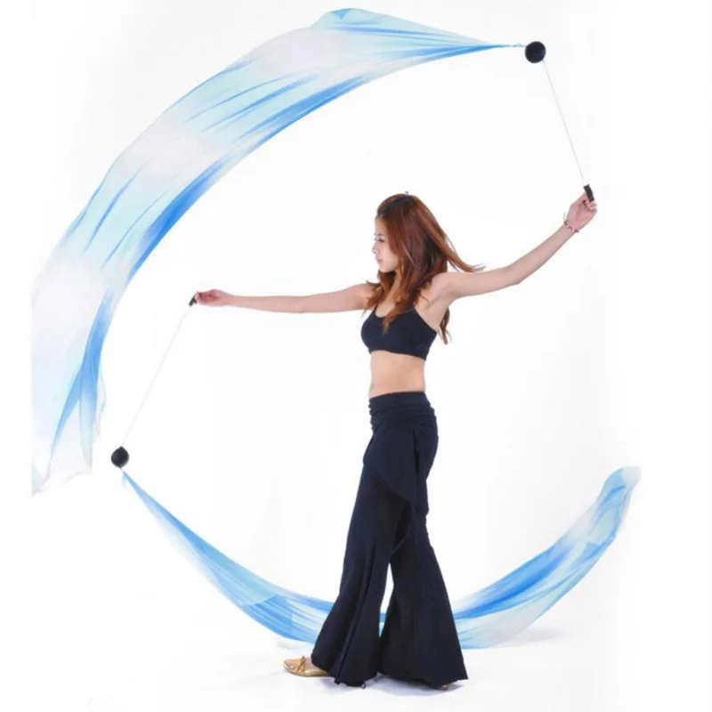 

Poi Thrown Balls Womens Belly Dance Silk Veil Poi Stage Costumes Accessories