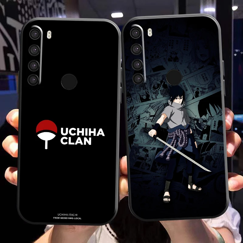 

Naruto Uchiha Sasuke Phone Case For Xiaomi Redmi Note 8 Pro Note 8T Redmi 8 8A Coque Soft Liquid Silicon Carcasa Back TPU