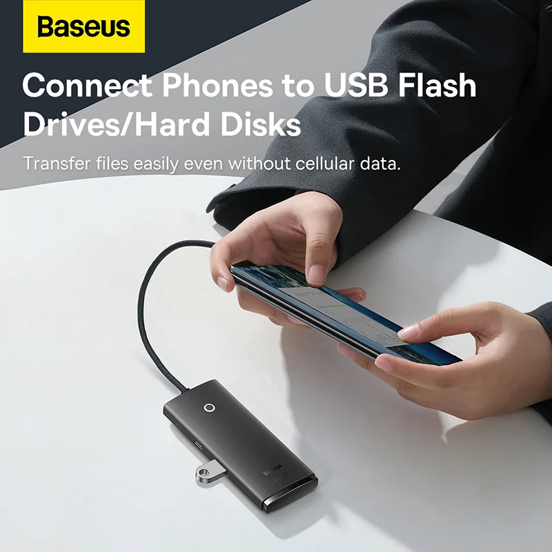 Baseus Lite серия 4-портовый usb-концентратор адаптер USB Type C к 3 0 концентратор сплиттер