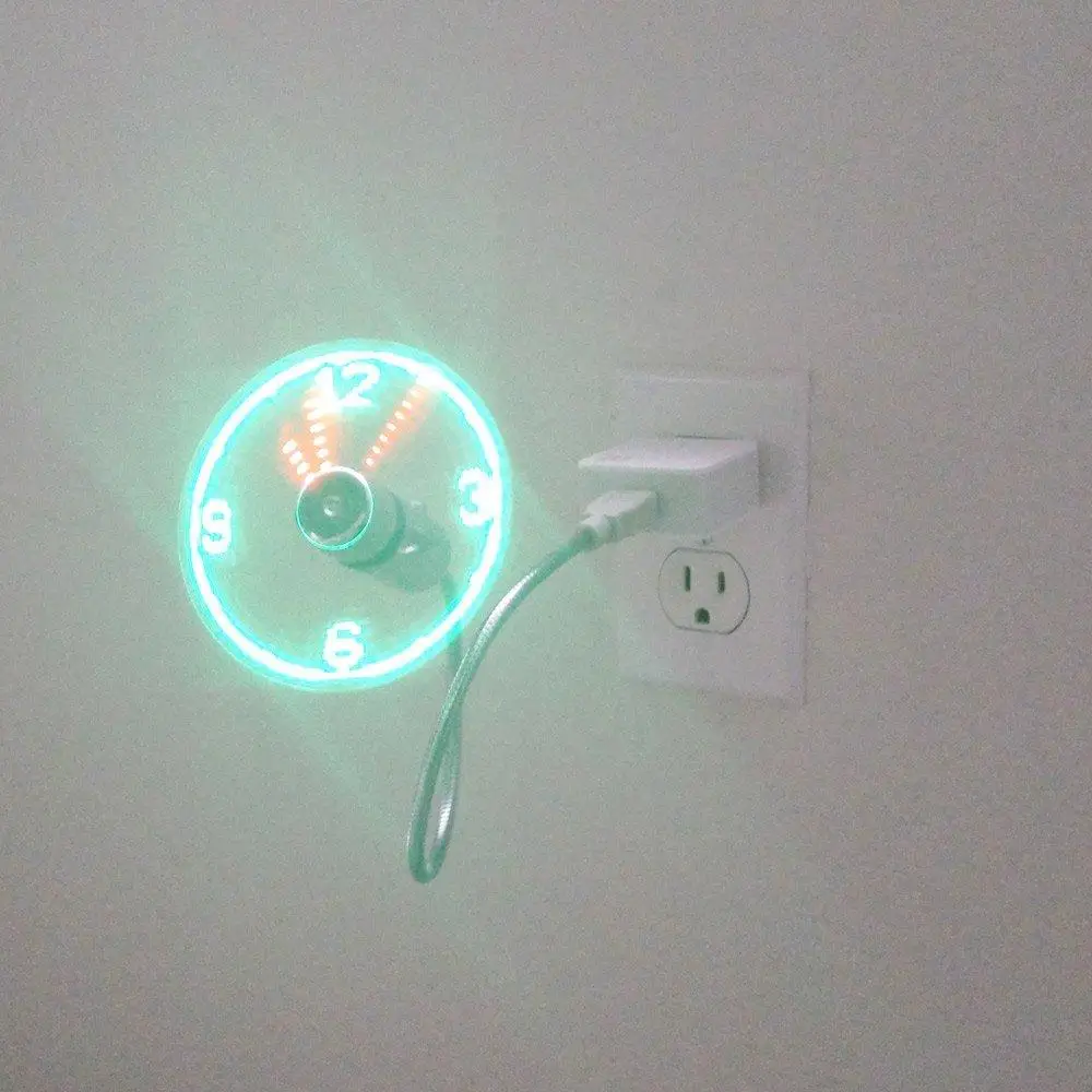 Vodcart USB светодиодные часы-вентиляторы |