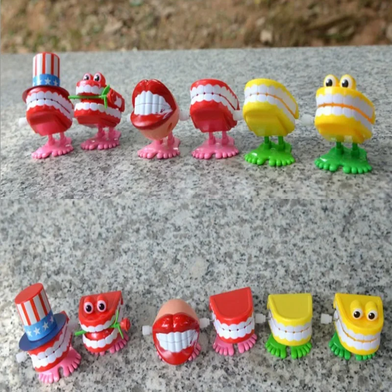 20 шт. греблящие зубы заводные ходячие игрушки с глазами шутка игрушка подарок для