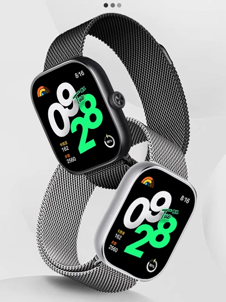 Магнитный ремешок для Redmi Watch 4 аксессуары ремешков металлический ремень из