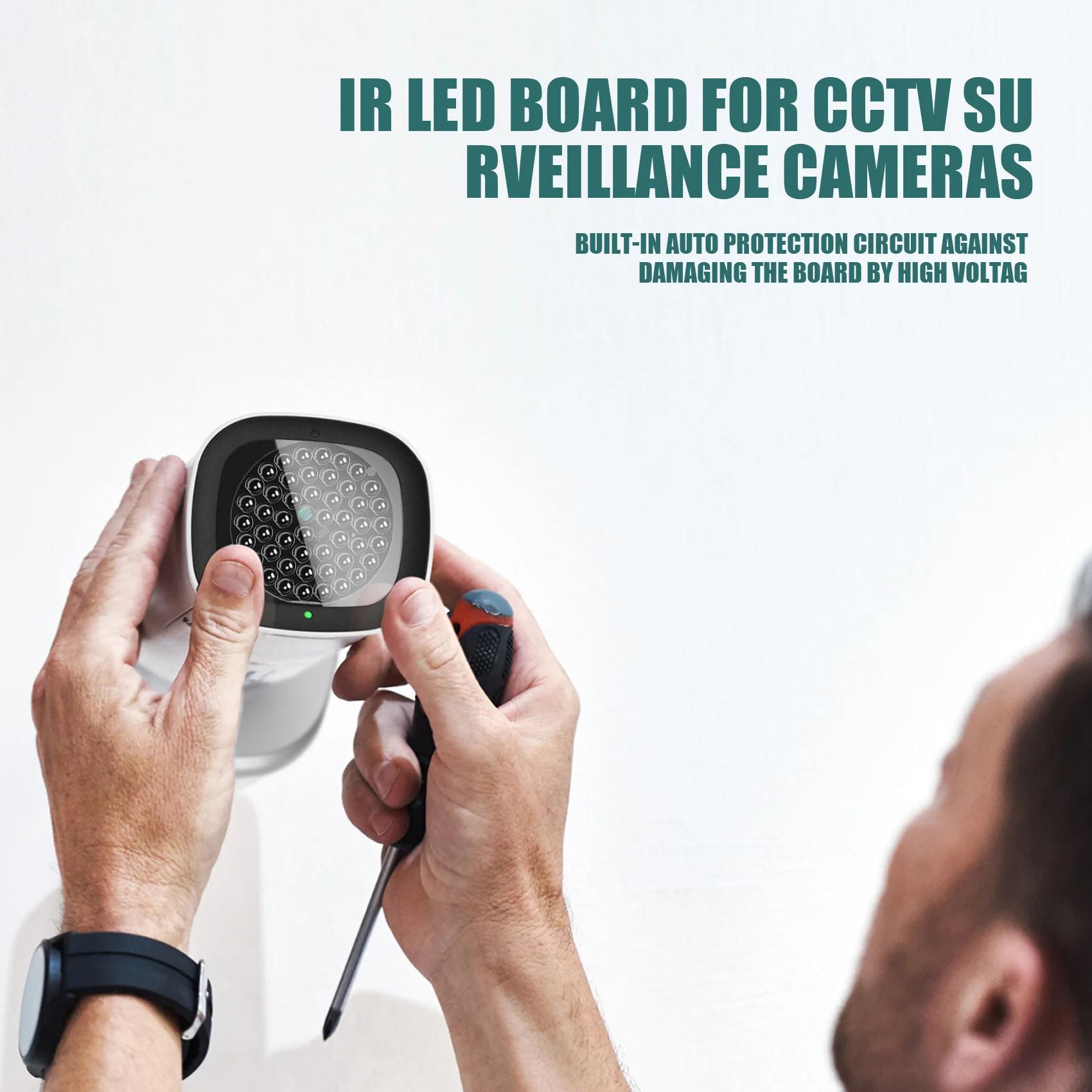 ИК-инфракрасная светодиодная плата 940 нм 48 шт. ИК-светодиоды невидимые в ночное