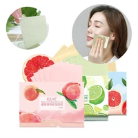 100pcspack lemon protable face absorbent paper oil control wipes absorbing sheet green tea oily face blotting matting tissue