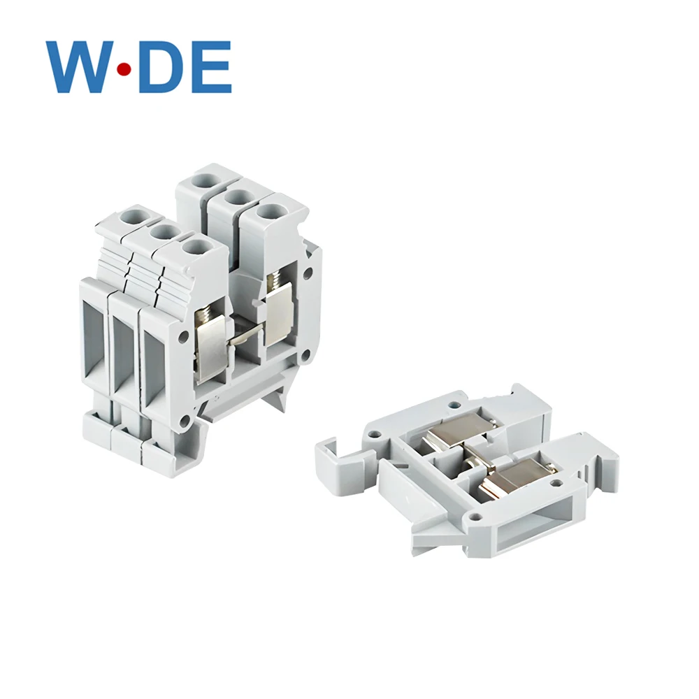 

10Pcs MBK 3/E-Z Mini Terminal Block On 15mm Din Rail Feed-through Screw Electrical Wire Connector 2.5mm2 Cable Conductor MBK3E-Z