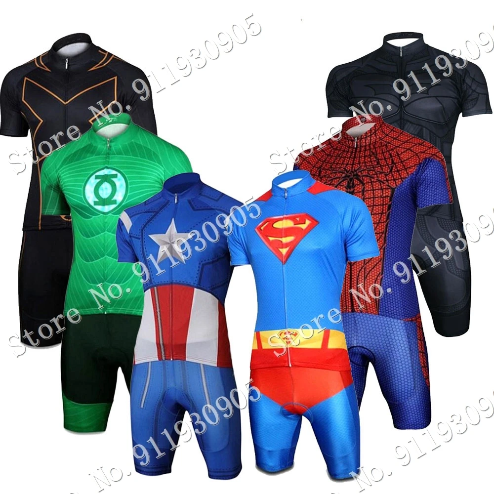 

2022 Cartoon Anime Cycling Jersey Set Super Comics Cycling Clothing Road Bike Shirts Suit Bicycle Bib Shorts MTB Maillot Culotte