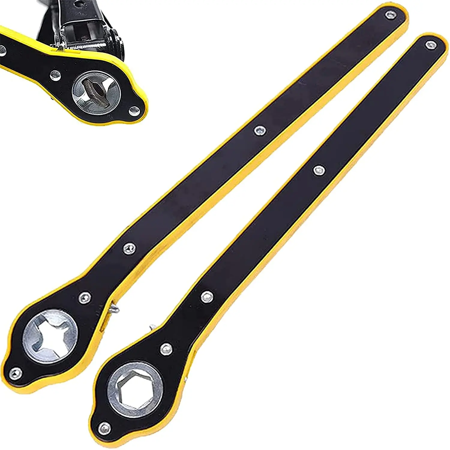 Автомобильный экономящий домкрат храповой ключ ножничный гаражный гаечный для