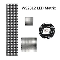 ws2812b matrix 8x8 8x32 16x16 led panel individually addressable rgb flexible module screen ws2812 led strips light smd5050 dc5v
