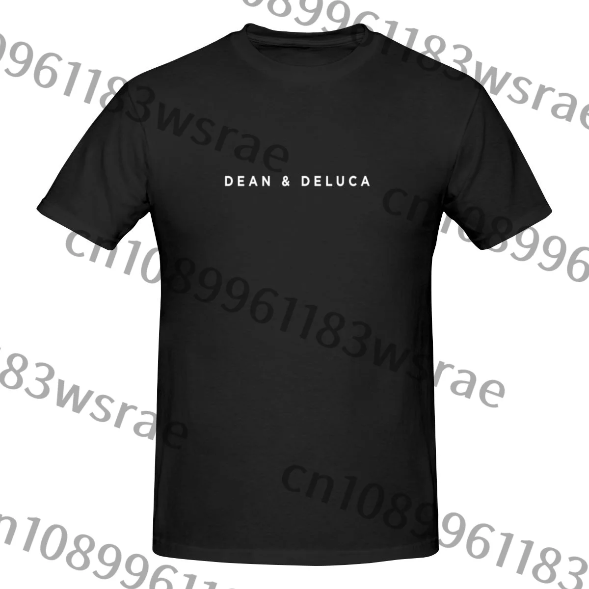 Фото Мужская Повседневная Базовая футболка с коротким рукавом Dean & DeLuca №1