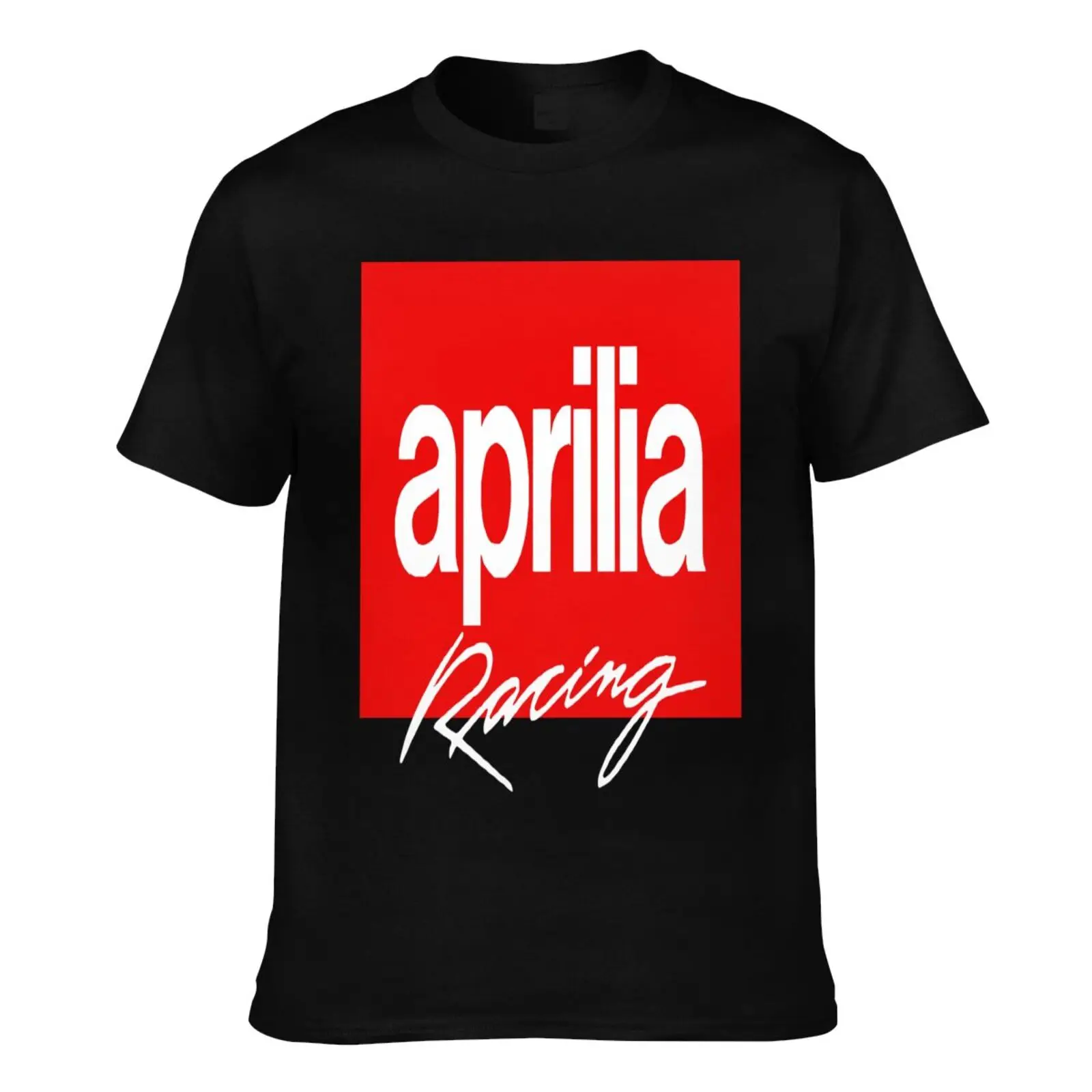

Футболка Aprilia Для мужчин и женщин, тенниска оверсайз с гоночным мотоциклом, мужская одежда