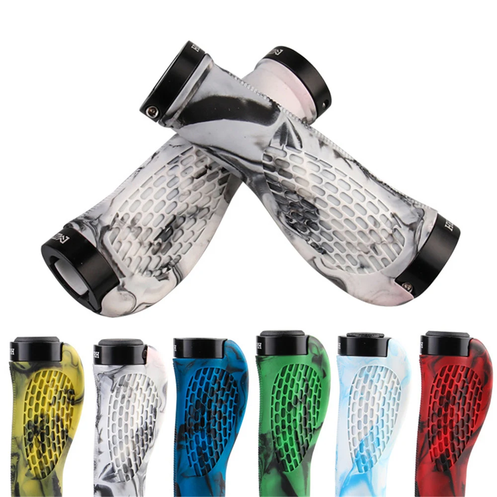 

Mtb Grips Bike Handlebar Grips Cycling Handles Rest Lock Sleeve Flat Vice Handle Rubber Handlebars Bicycle Accessories