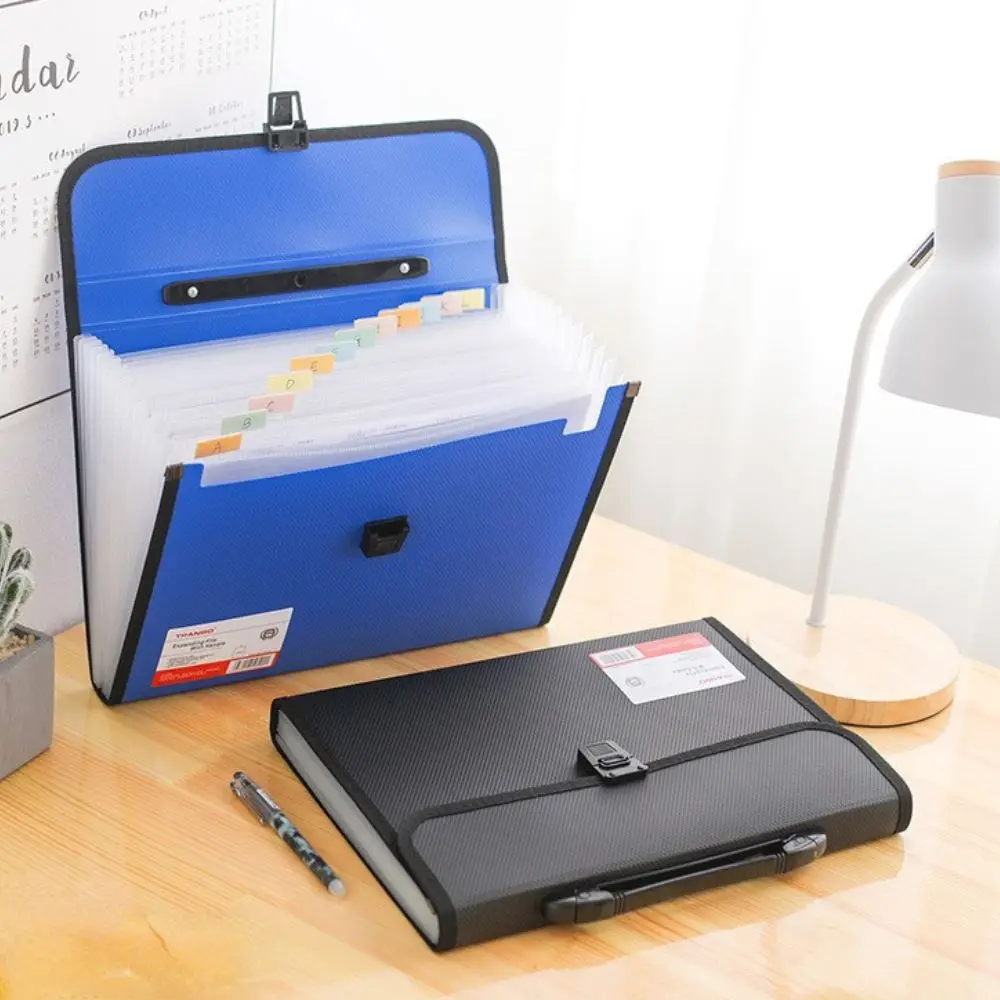

A4 Expanding File 13 Pocket Accordion Hand Held Document Organiser Storage Wallet Paper Folder Document Bag