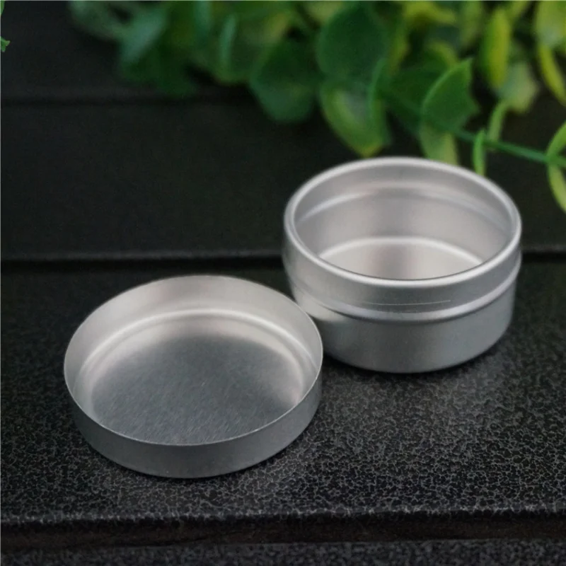 10/15 г 46*15 мм 36*18 Серебряная пустая круглая маленькая алюминиевая коробка