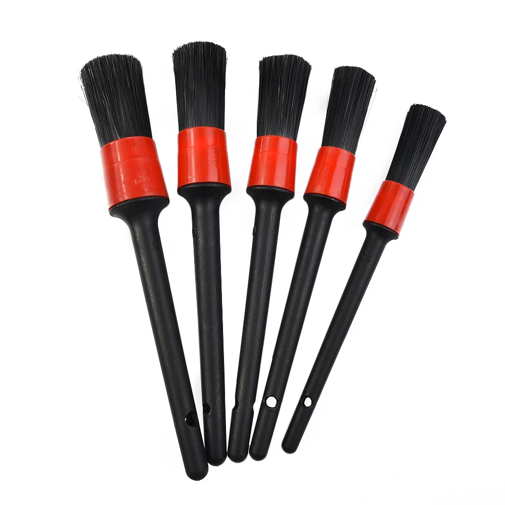 

Detailing Brush Set Car Cleaning Brushes Power Scrubber Drill Brush For Car Leather Air Vents Rim Cleaning Dirt Dust Clean Tools