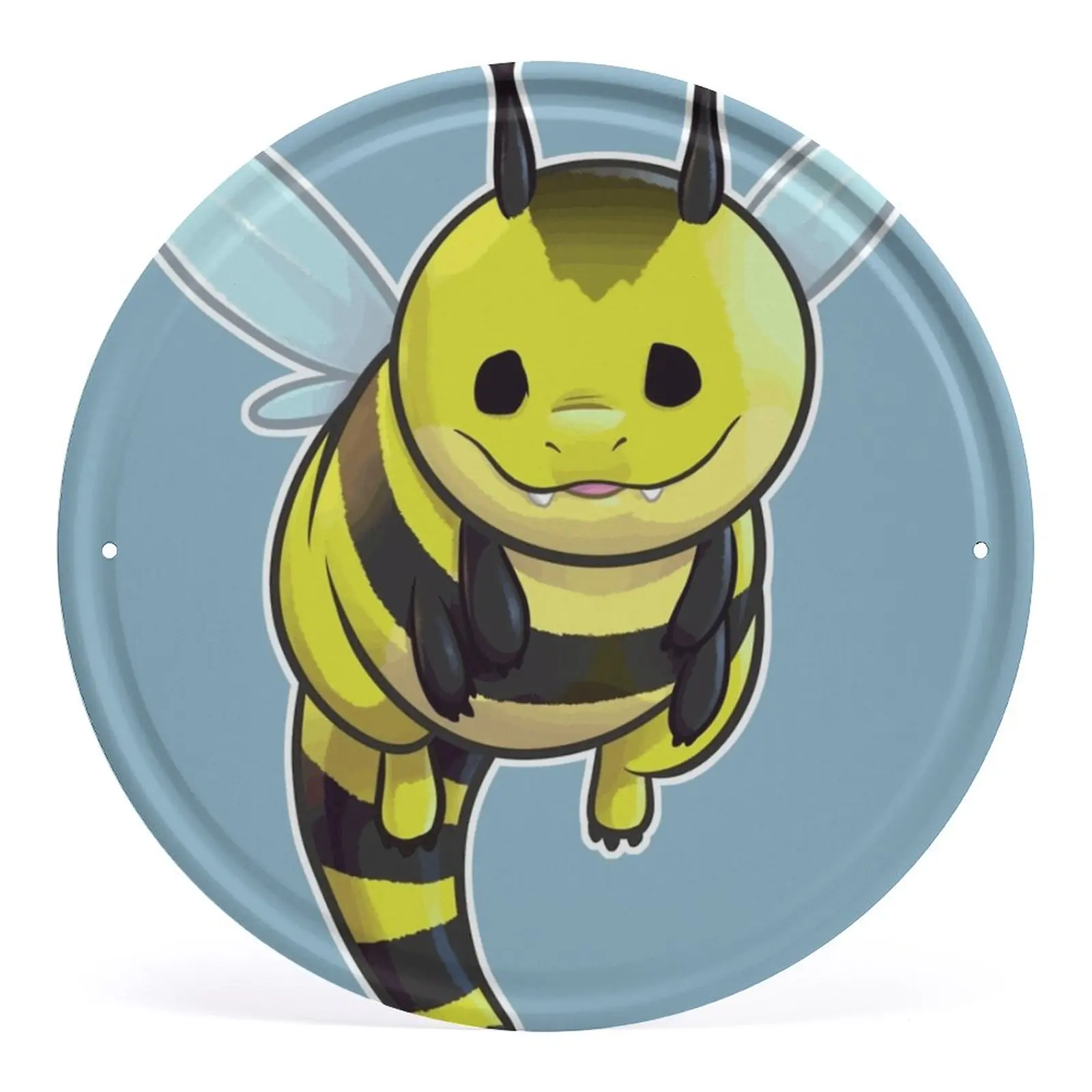 Металлический знак в виде пчелы и дракона декоративные металлические жестяные