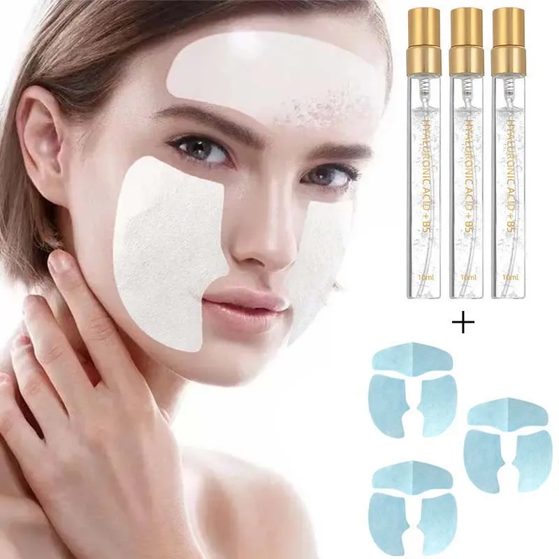 

Soluble Facial Mask Dissolves Forehead Mask When Exposed to Water Hydrolyzed Collagen Filler Moisturize Skin Facial Mask