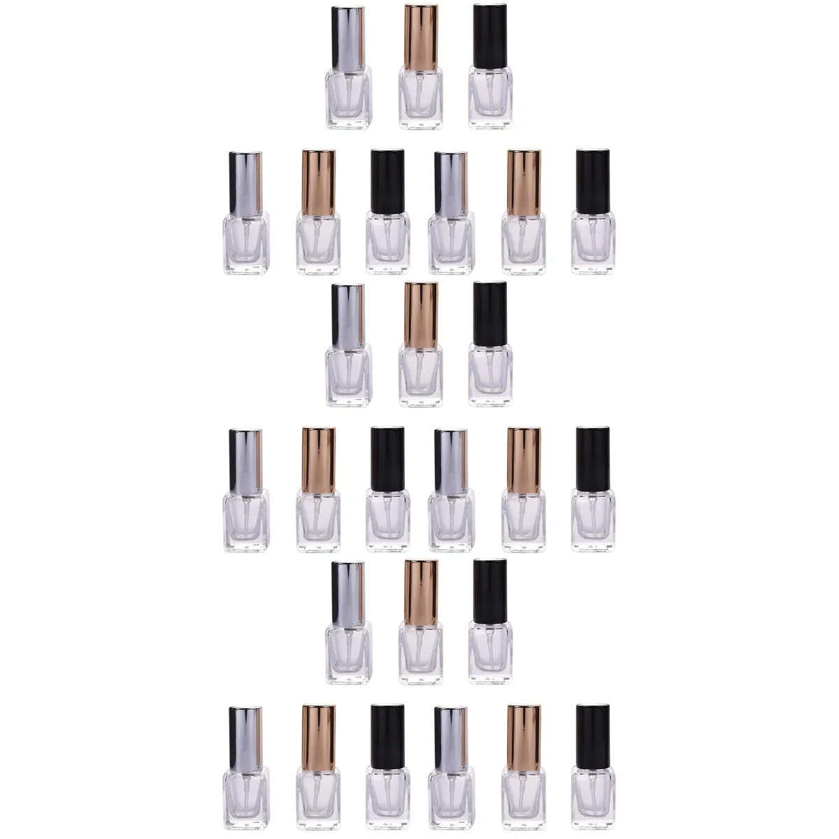 

27 pcs Refillable Perfume Bottles Glass Bottles for Perfume Glass Containers 5ml