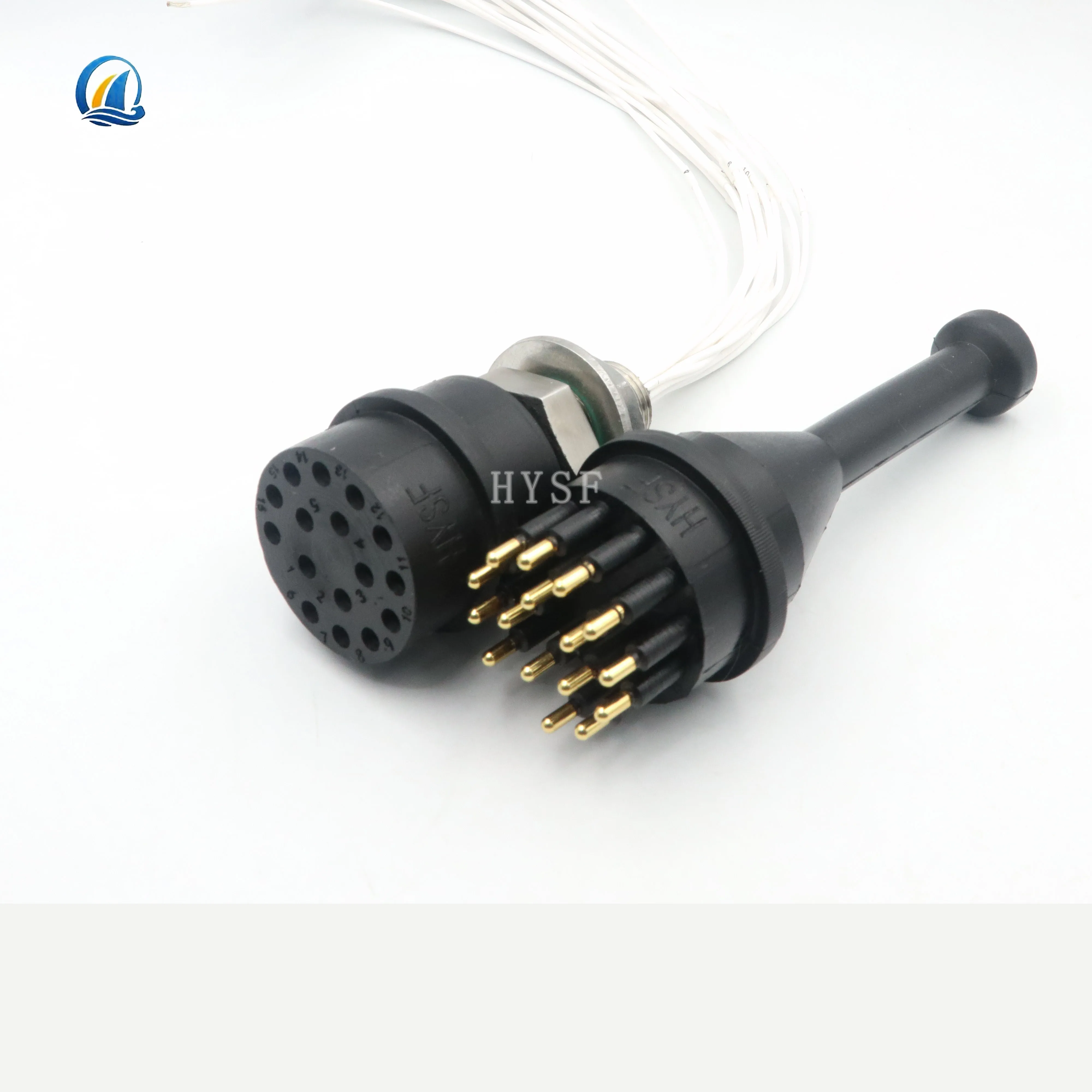 

BH16 core wet pluggable watertight cable marine rov deep water connector male female pair plug