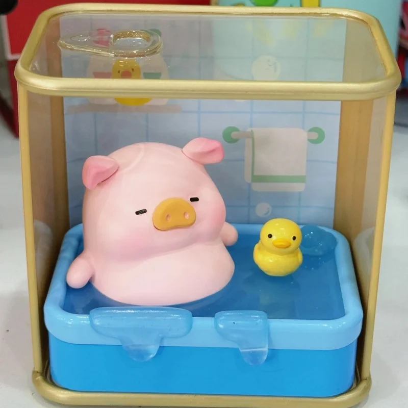 Фото Горячая Lulu The Piggy Cozy Time Series слепая коробка Lulu Piggy аниме фигурка куклы Mystery Box консервированная модель Kawaii игрушки модель подарки для девочек №4