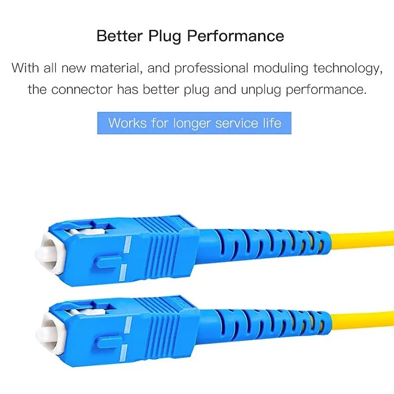 Carrier-Grade Fiber Optic Jumper SC-SC Single-Mode Dual-Core Pigtail Network Jumper Cable 1m 3m 5m 10m 20m 30m Free shipping