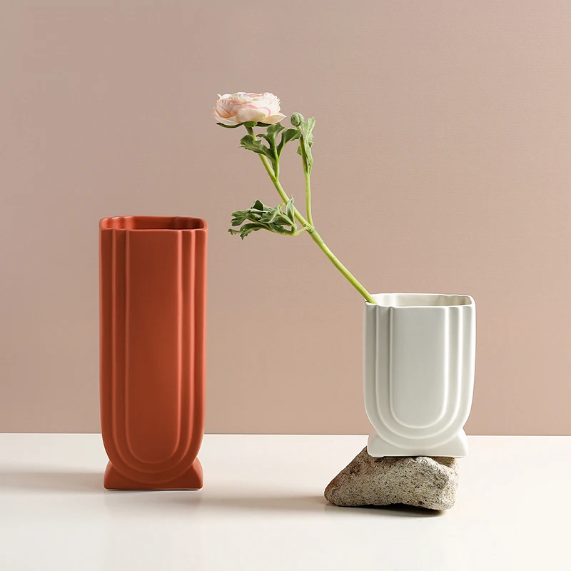 

Ceramic Vase Ornaments Modern Living Room Dried Flower Vases Decoration Maison Nordic Style Home Accessories Ваза Для Цветов