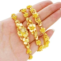 anglang elegant women fashion charm bracelets with rose design adjustable chain bracelet wedding jewelry accessories