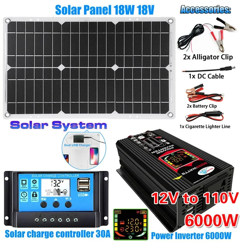 

Солнечный комплект 5000 Вт, модифицированный синусоидальный инвертор 12В-220В