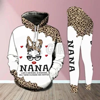 yx girl like a normal grandma 3d all over printed hoodie set 3d printed apparel