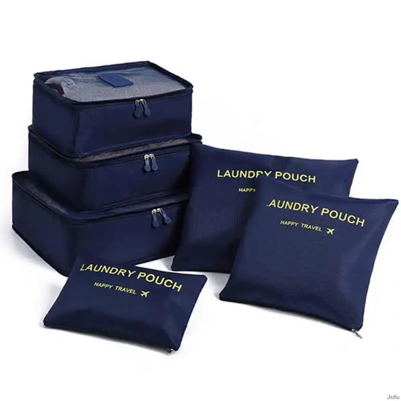 

6 шт., дорожные водонепроницаемые пакеты-органайзеры для одежды