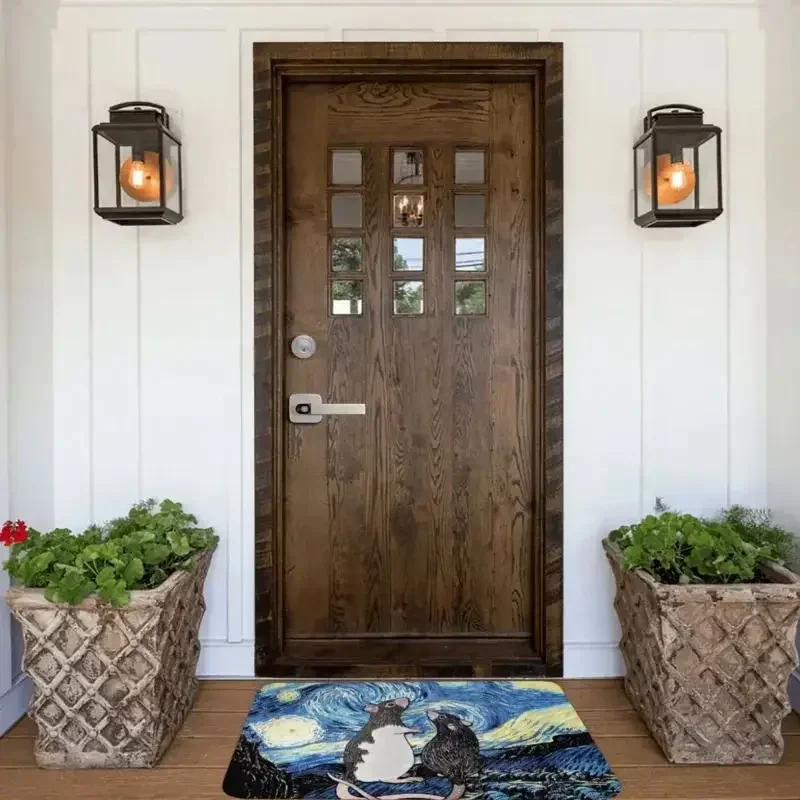 Коврик из полиэстера &quotИз небес пришла крыса&quot